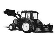 МТЗ подметально-уборочная машина (щетка, отвал, ковш)  трактор ЛМЗ-704